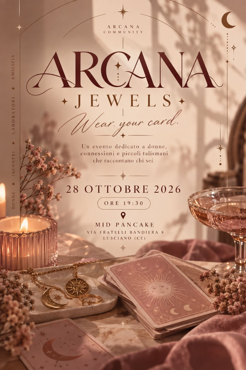 Locandina evento Arcana Jewels, 28 ottobre 2026